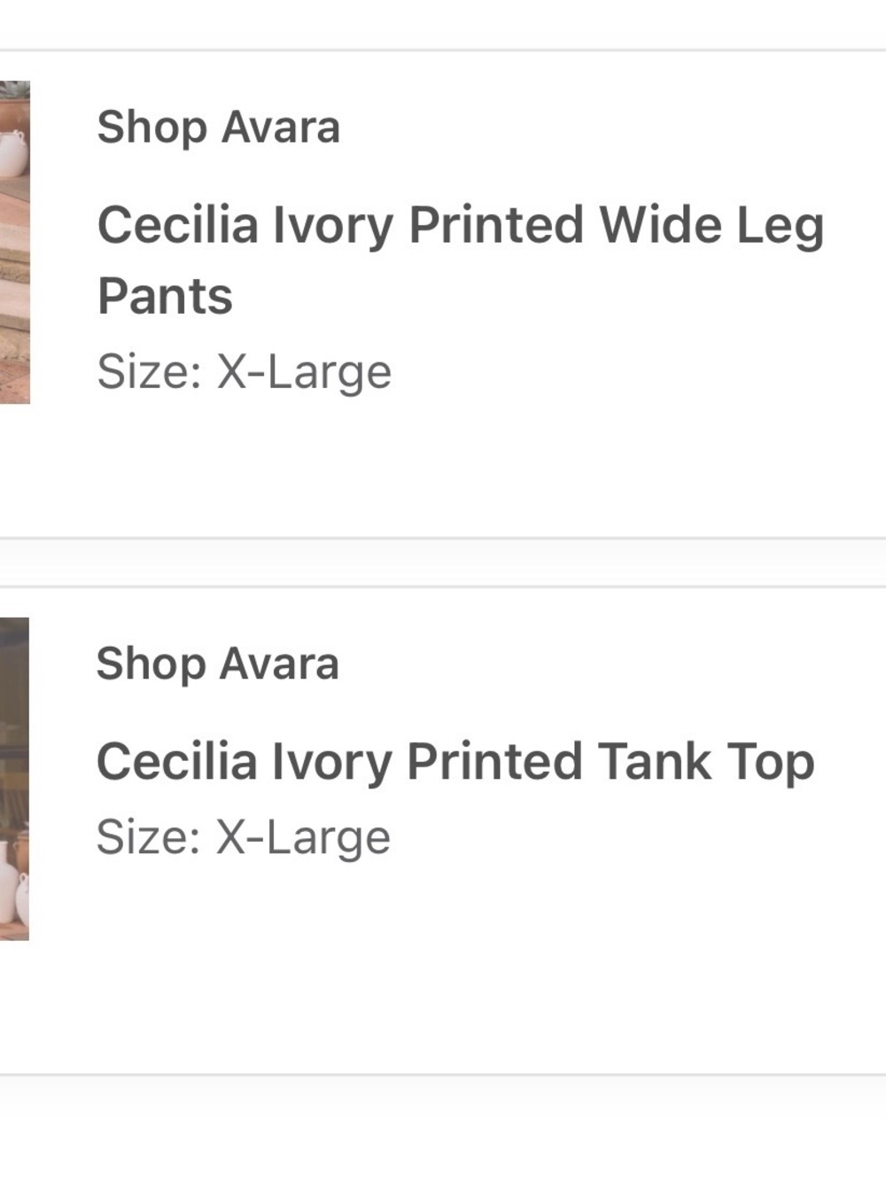 Wide-Leg Floral Print Pants in Cream and Navy - Picture 3 of 4